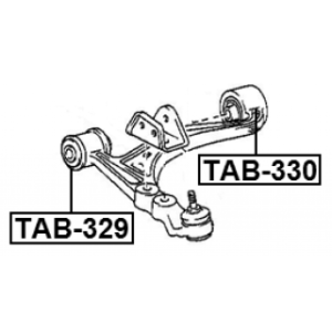 Silentbloc de bras de suspension avant FEBEST TAB-329 pour TOYOTA, LEXUS SOARER, SC FEBEST