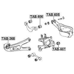 Support de bras de suspension arrière FEBEST TAB-607 pour TOYOTA HIGHLANDER FEBEST