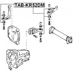 Support de différentiel avant FEBEST TAB-KR52DM pour TOYOTA 41651-28010 FEBEST