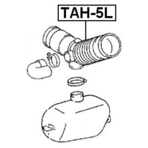 Tuyau de filtre à air FEBEST TAH-5L pour TOYOTA REGIUS OE 17881-54700 FEBEST