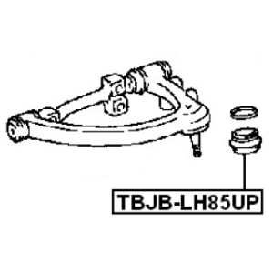 Soufflet de rotule de bras de suspension supérieur FEBEST TBJB-LH85UP pour TOYOTA 43324-26020 FEBEST