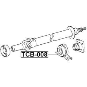 Roulement d'arbre de transmission FEBEST TCB-008 pour TOYOTA 37230-30150 FEBEST