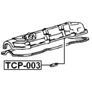 Joint torique de puits de bougie FEBEST TCP-003 pour TOYOTA, LEXUS 11193-0A010 FEBEST