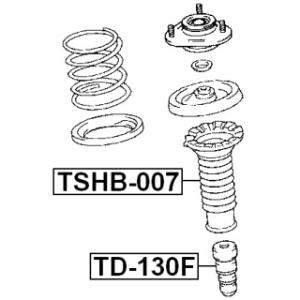 Butée de suspension avant FEBEST TD-130F pour TOYOTA MATRIX, COROLLA FEBEST