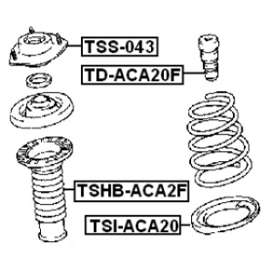 Butée de suspension avant FEBEST TD-ACA20F pour TOYOTA RAV4 FEBEST