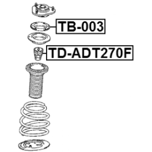 Butée de suspension avant FEBEST TD-ADT270F pour TOYOTA FEBEST