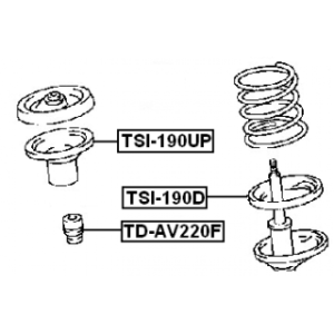 Butée de suspension avant FEBEST TD-AV220F pour TOYOTA FEBEST