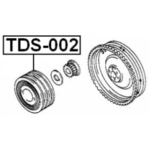 Poulie de vilebrequin FEBEST TDS-002 pour TOYOTA 13408-54070 FEBEST