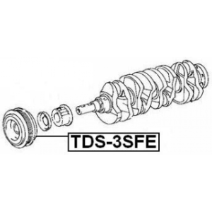 Poulie de vilebrequin FEBEST TDS-3SFE pour TOYOTA 13408-74010 FEBEST