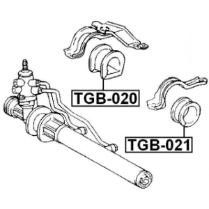 Œillet de boîtier de crémaillère de direction FEBEST TGB-020 pour TOYOTA 45516-22050 FEBEST