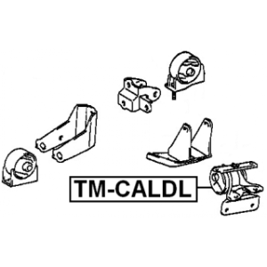 Support moteur gauche FEBEST TM-CALDL pour TOYOTA 12372-16350 FEBEST