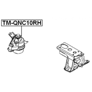 Support moteur droit FEBEST (hydraulique) TM-QNC10RH pour DAIHATSU, TOYOTA FEBEST