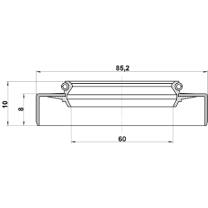 Joint d'étanchéité d'arbre de transmission arrière FEBEST TOS-002 pour TOYOTA, LEXUS 90311-62001 FEBEST