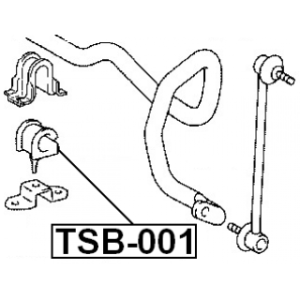 Silentbloc de barre stabilisatrice avant FEBEST TSB-001 pour LEXUS RX FEBEST