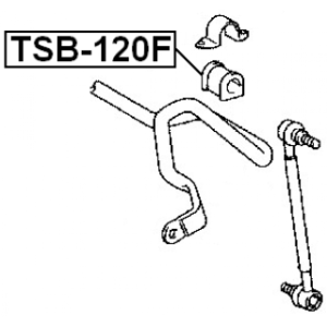 Silentbloc de barre stabilisatrice avant FEBEST TSB-120F pour TOYOTA COROLLA FEBEST