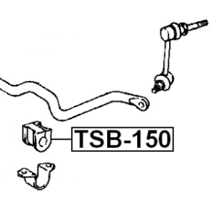 Silentbloc de barre stabilisatrice avant FEBEST TSB-150 pour TOYOTA 48815-22070 FEBEST