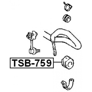Bague de barre stabilisatrice avant FEBEST TSB-759 pour TOYOTA TOWN FEBEST