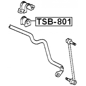 Bague de barre stabilisatrice avant FEBEST TSB-801 pour TOYOTA CAMRY FEBEST