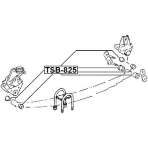 Bague de ressort à lames arrière FEBEST TSB-825 pour TOYOTA LAND FEBEST