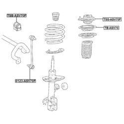 Support de barre stabilisatrice FEBEST TSB-ASV70F pour TOYOTA AVALON, CAMRY, RAV FEBEST