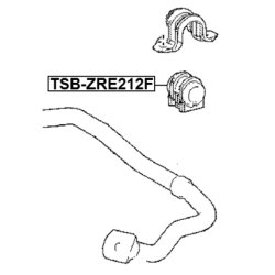 Support de barre stabilisatrice FEBEST TSB-ZRE212F pour TOYOTA OE 48811-02350 FEBEST