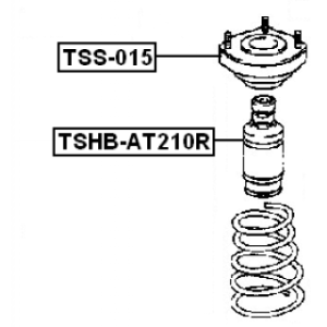 Soufflet d'amortisseur arrière FEBEST TSHB-AT210R pour TOYOTA 48341-20270 FEBEST