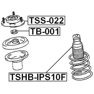 Soufflet d'amortisseur avant FEBEST TSHB-IPS10F pour TOYOTA 48304-44020 FEBEST