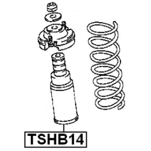 Amortisseur universel FEBEST TSHB14 avec système de rebond pour KIA et autres... FEBEST