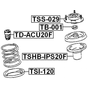 Support d'amortisseur avant FEBEST TSS-029 pour TOYOTA VISTA FEBEST