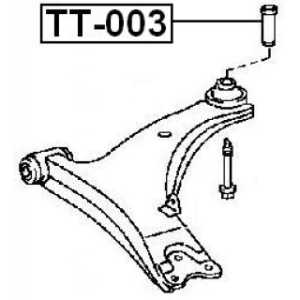 Bague de serrage FEBEST TT-003 pour TOYOTA CELICA OE 90389-21003 FEBEST