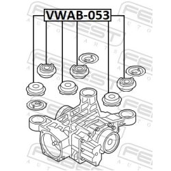 Support de différentiel FEBEST VWAB-053 pour AUDI, SEAT, SKODA, VW FEBEST