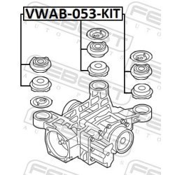 Kit de montage différentiel FEBEST VWAB-053-KIT pour AUDI, SEAT, SKODA et plus encore... FEBEST