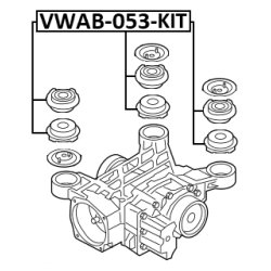 Kit de montage différentiel FEBEST VWAB-053-KIT pour AUDI, SEAT, SKODA et plus encore... FEBEST