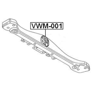 FEBEST Support de transmission VWM-001 pour VW,AUDI Q7,TOUAREG FEBEST
