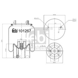 Air Suspension Bellow FEBI 101267 OE Ref JAE3010502501