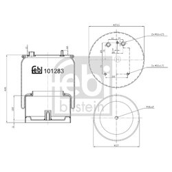Air Suspension Bellow FEBI 101283 OE Ref 1622 849