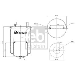 Air Suspension Bellow FEBI 101284 OE Ref 21224749