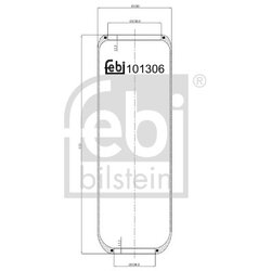 Air Suspension Bellow FEBI 101306 OE Ref 1082130