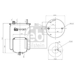 Air Suspension Bellow FEBI 101307 OE Ref 22056630