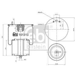 Air Suspension Bellow FEBI 101313 OE Ref 20554770