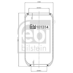Air Suspension Bellow FEBI 101314 OE Ref 8147142