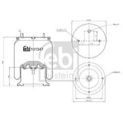 Air Suspension Bellow FEBI 101347 OE Ref 1616 000