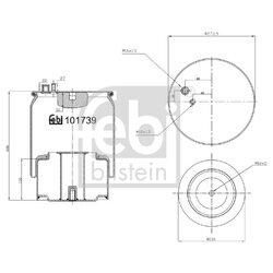 Air Suspension Bellow FEBI 101739 OE Ref WG992558011