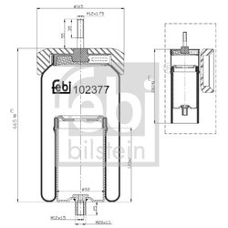 Air Suspension Bellow FEBI 102377 OE Ref 20455245