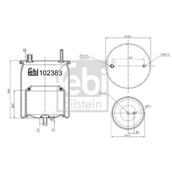 Air Suspension Bellow FEBI 102383 OE Ref 21224751