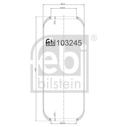 Air Suspension Bellow FEBI 103245 OE Ref 5 0031 0931