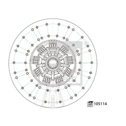 Clutch Disc FEBI 105114