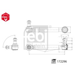 Stabiliser Bar Link coupling Rod FEBI 172296 OE Ref A6343260516