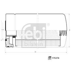 At Hydraulic Filter FEBI 175374 OE Ref 47131181