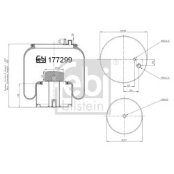 Air Suspension Bellow FEBI 177299 OE Ref 81436006002